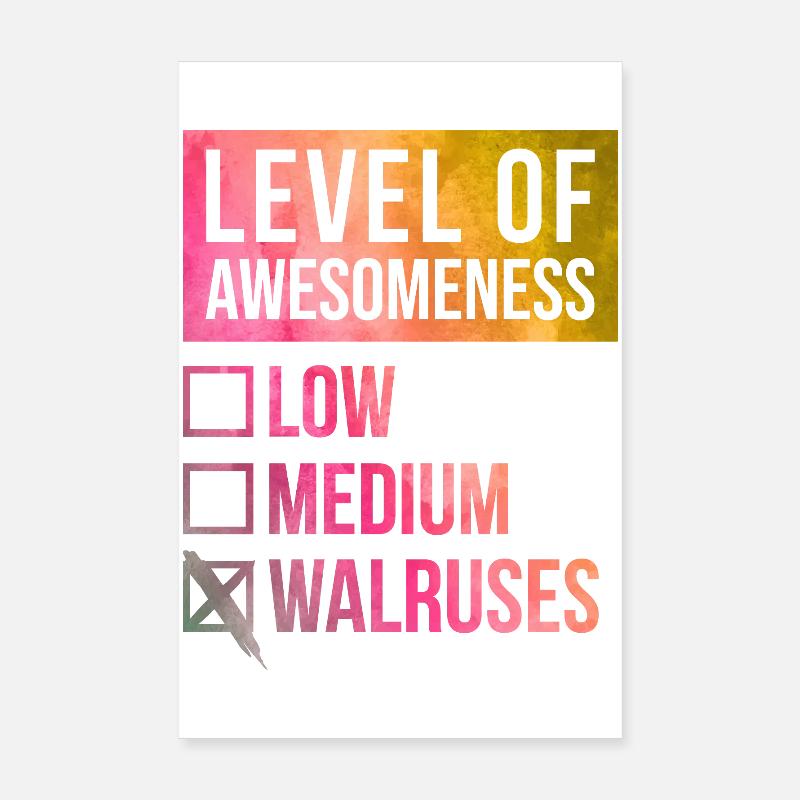 Walross Poster 20x30 cm
