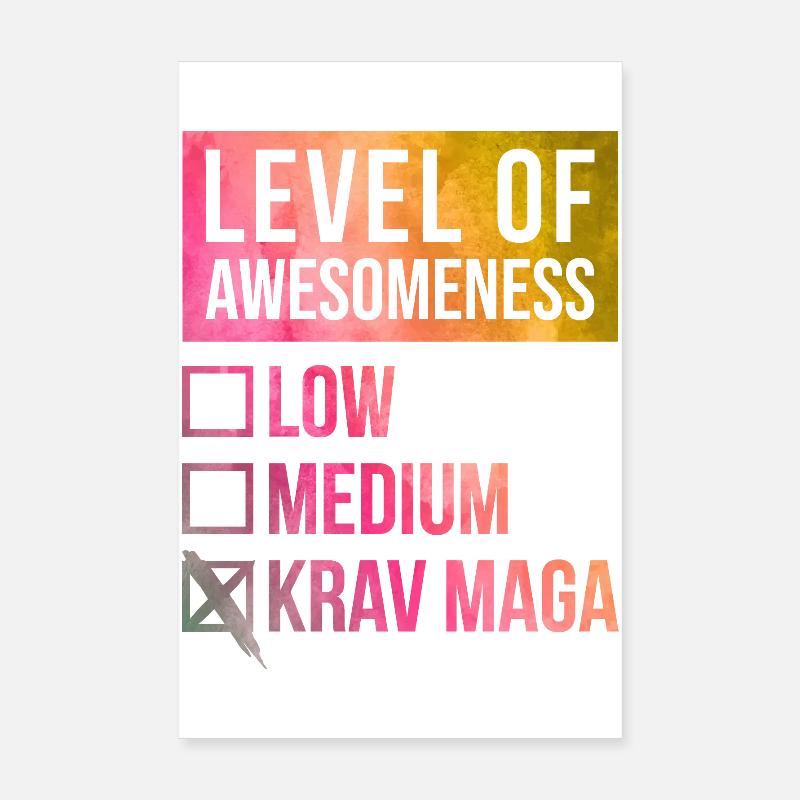 Krav Maga Krav Maga Krav Maga Poster 20x30 cm