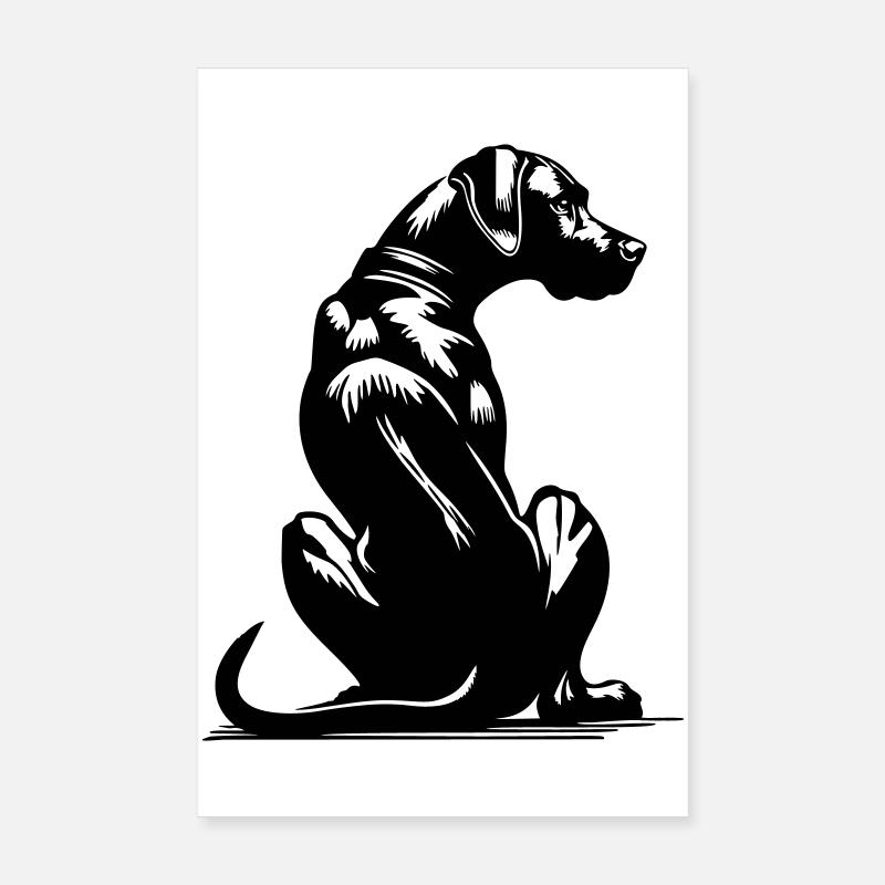 Rhodesian Ridgeback Poster 8" x 12" (20x30 cm)