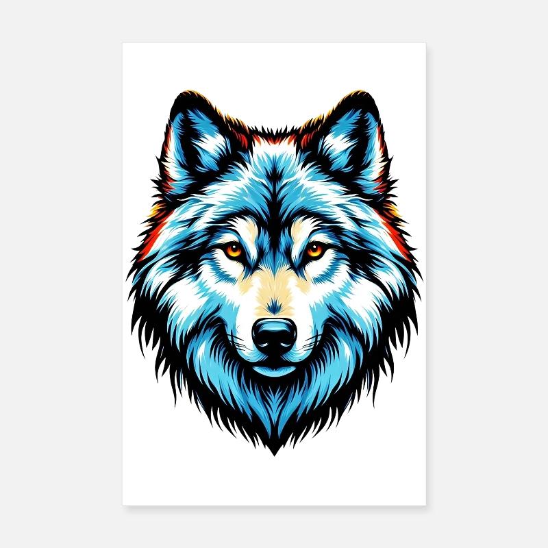 Wolf Poster 20x30 cm
