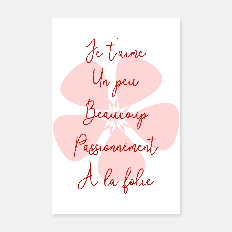 VALENTINSTAG. HERZ. ICH LIEBE DICH. ICH LIEBE DICH Poster 20x30 cm