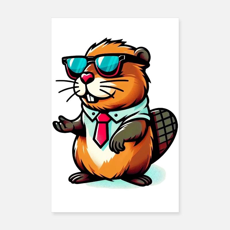 Castor Poster 20 x 30 cm