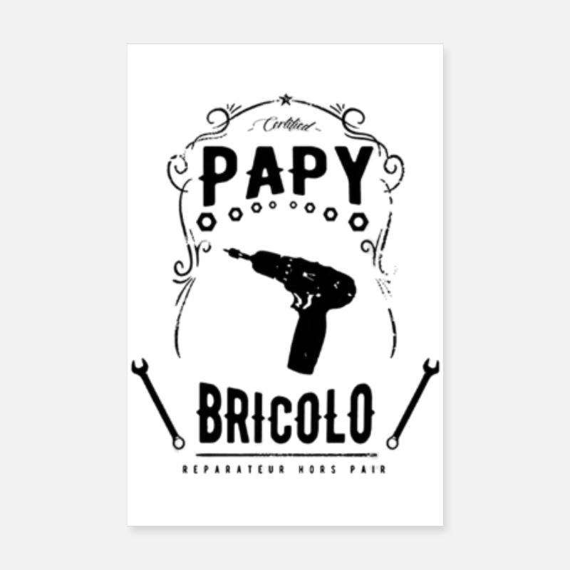 Papi bricolo Poster 20 x 30 cm