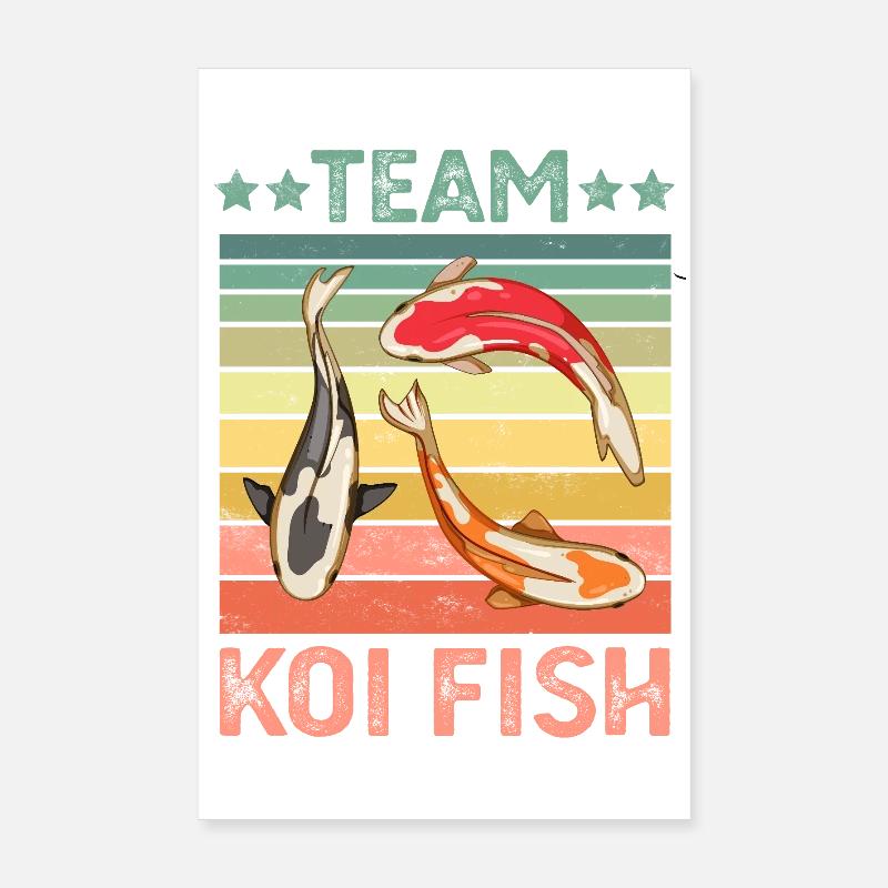 Poisson Koi Poster 20 x 30 cm