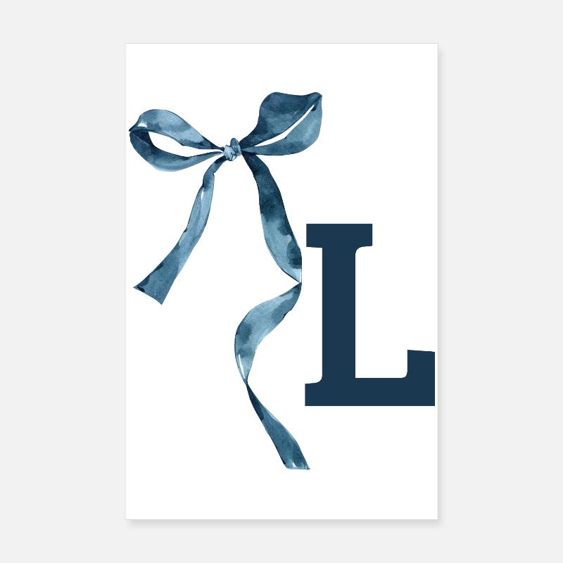 Monogram l gift idea Poster 8" x 12" (20x30 cm)