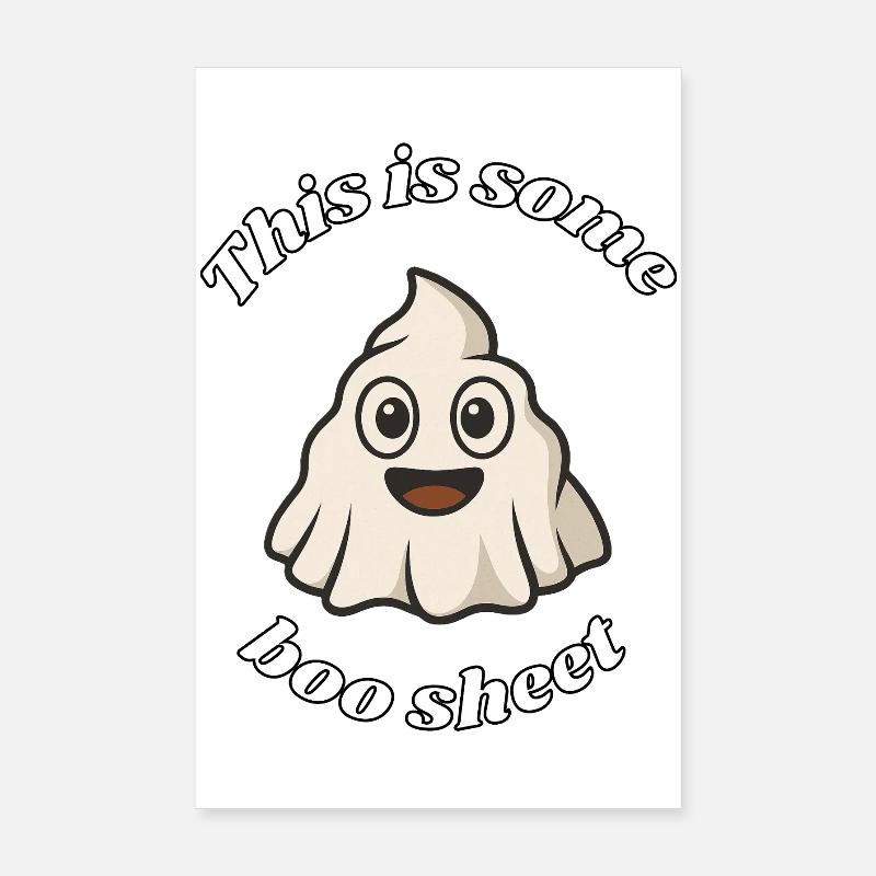 Boo sheet Poster 8" x 12" (20x30 cm)