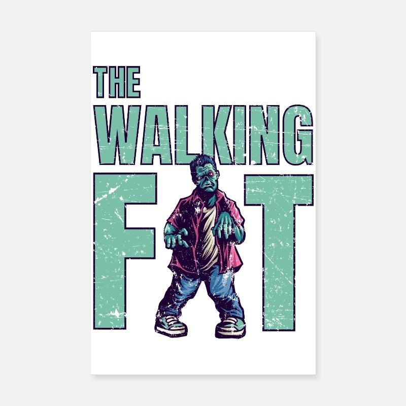 Dicker Zombie Poster 20x30 cm