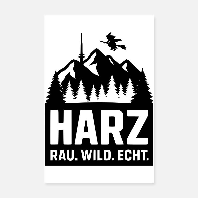 harz wild rau echt Poster 20x30 cm
