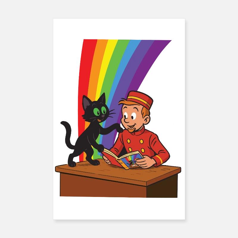 Franky & Meeko - lecture Poster 20 x 30 cm