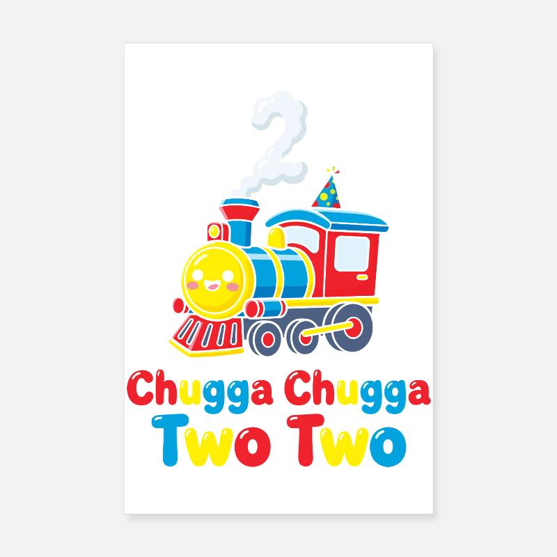 Two Two Train 2. Geburtstag vor 2 Jahren Poster 20x30 cm