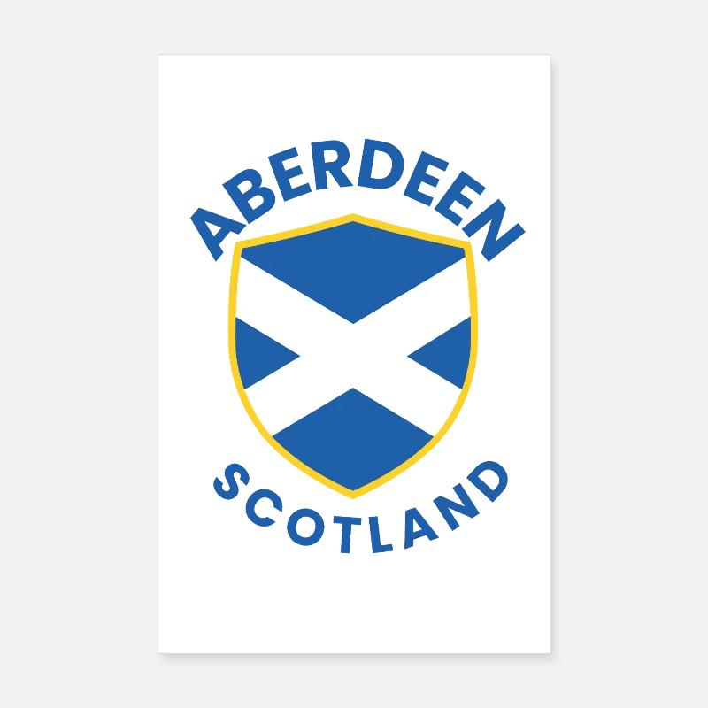 Aberdeen Shield: Scottish Crest Poster 8" x 12" (20x30 cm)