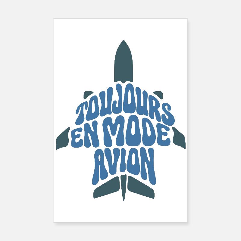  MODE AVION - let's talk Poster 20 x 30 cm
