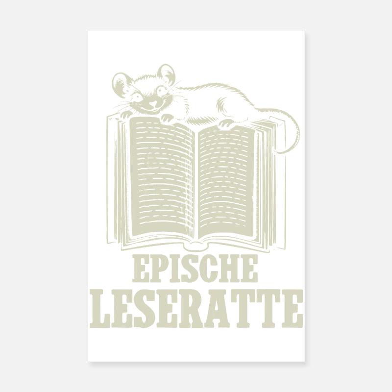 Epic Bookworm Poster 8" x 12" (20x30 cm)