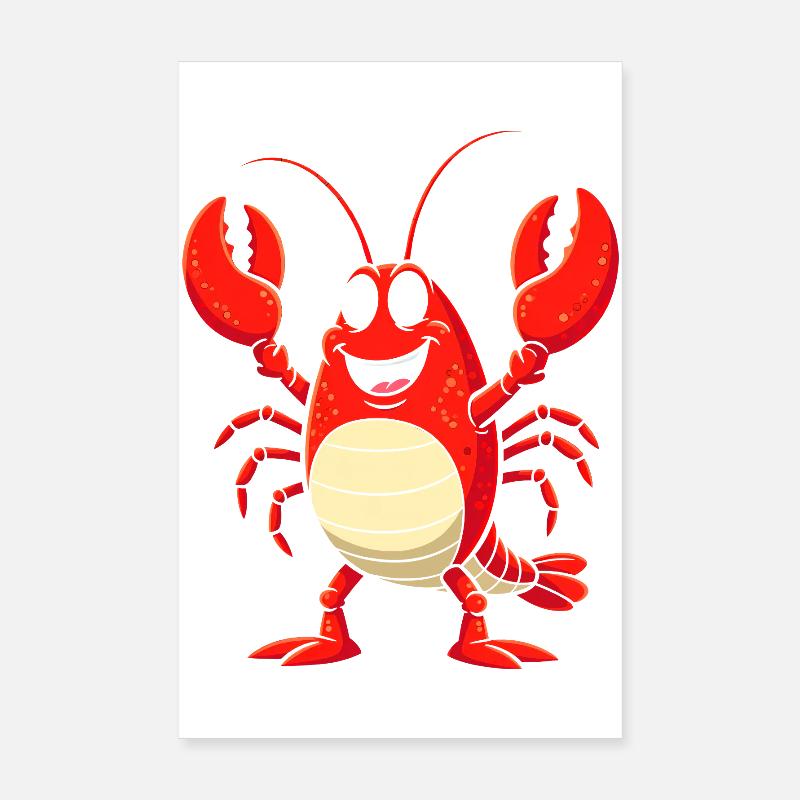 Lobster Costume Crab Sea Creature Underwater Poster 8" x 12" (20x30 cm)