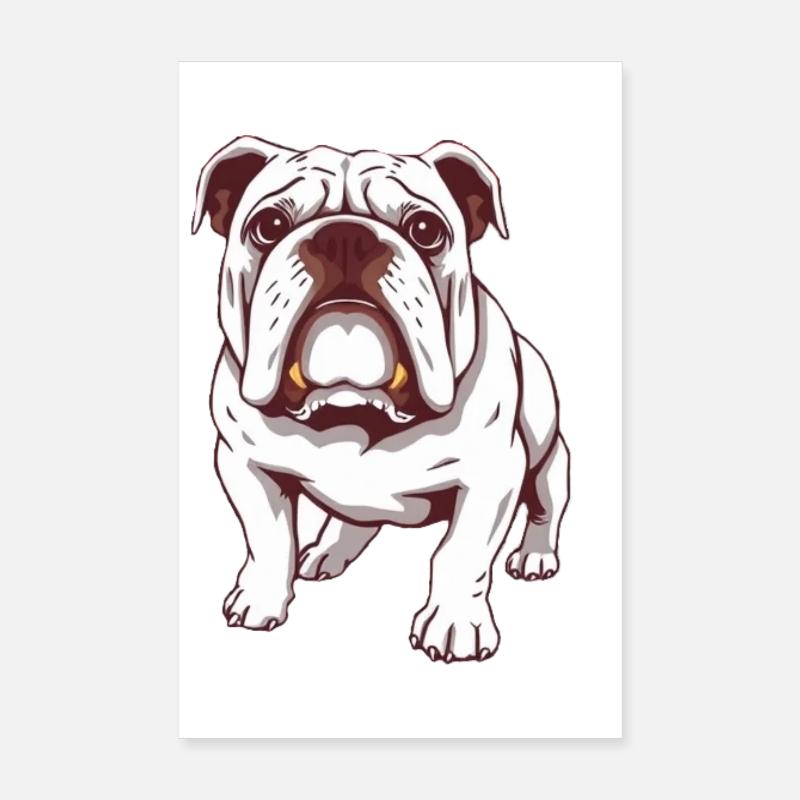Bouledogue Bouledogue d’Amérique Poster 20 x 30 cm