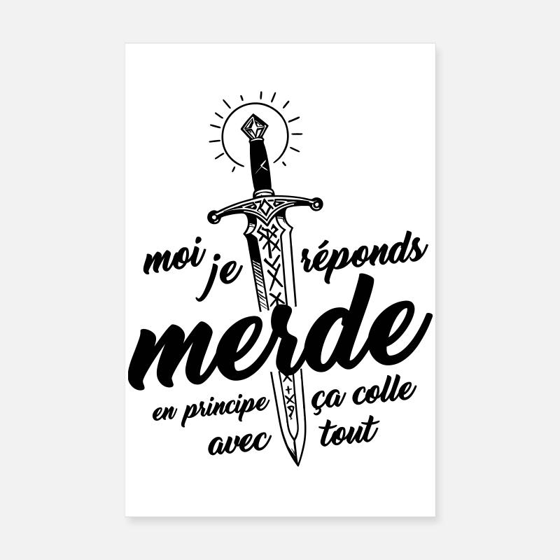 I answer Shit, in principle it fits with everything Poster 8" x 12" (20x30 cm)