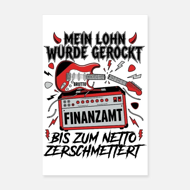 Mon salaire a été ébranlé Poster 20 x 30 cm