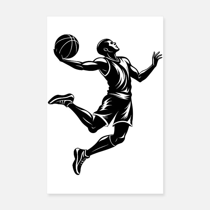 Basketball player Poster 8" x 12" (20x30 cm)