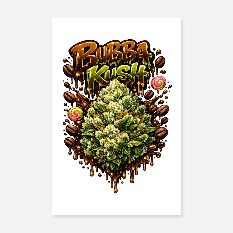 Bubba Kush Graffiti-Druck Poster 20x30 cm