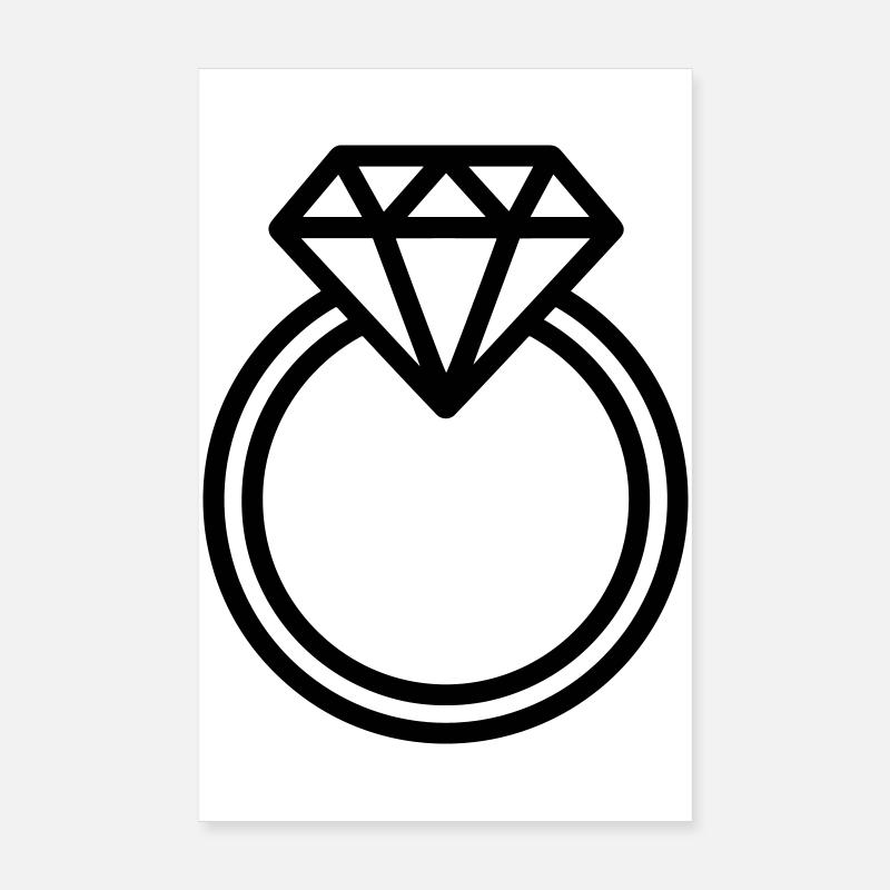 bague de mariage Poster 20 x 30 cm