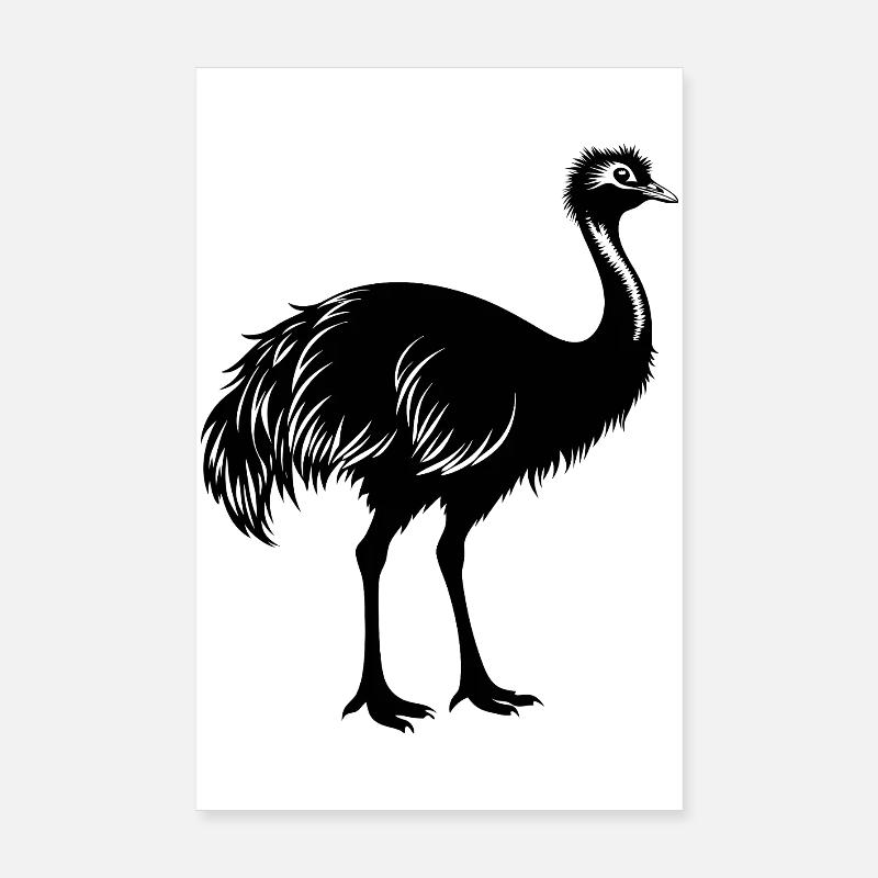 Emu Poster 20 x 30 cm