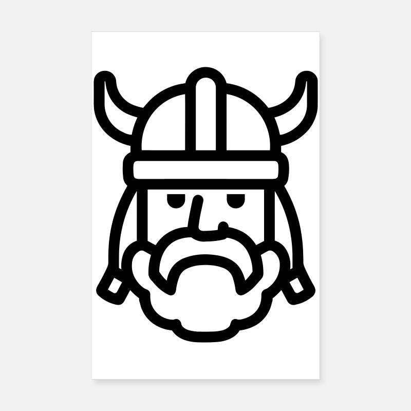 Wikinger Poster 20x30 cm