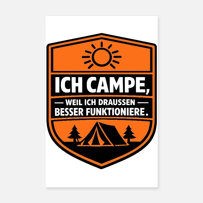 Camping-car parfait Poster 20 x 30 cm