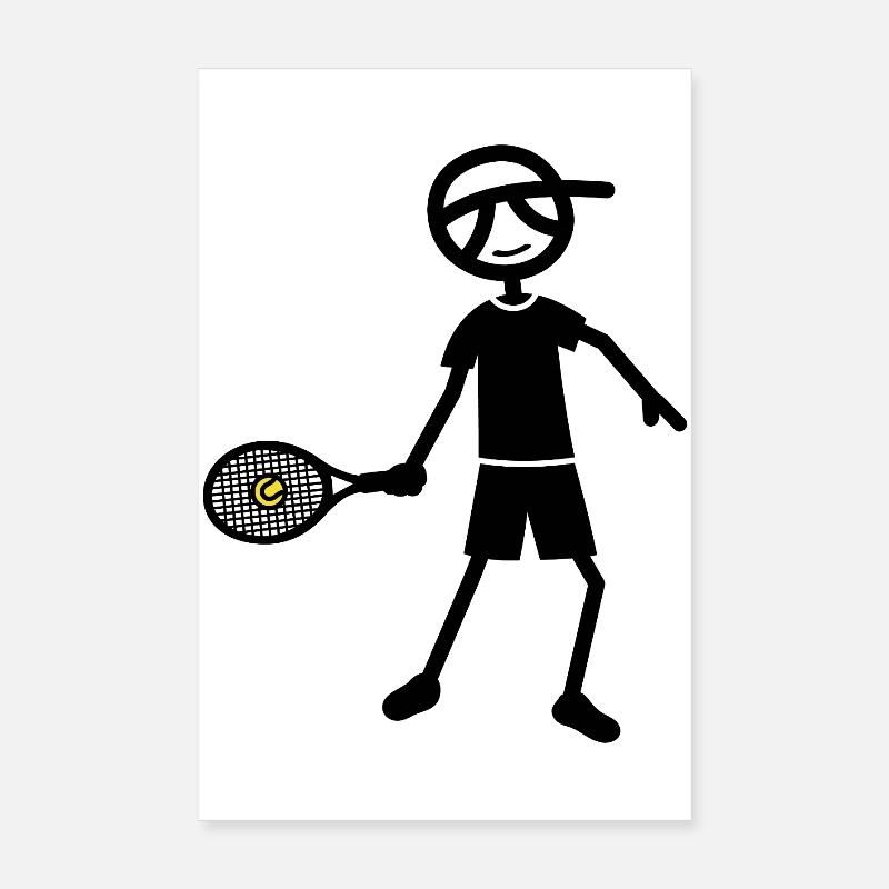 Tennis forehand Poster 8" x 12" (20x30 cm)