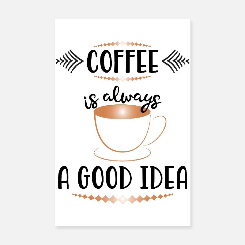 Art Deco Copper Coffee Mug Poster 8" x 12" (20x30 cm)