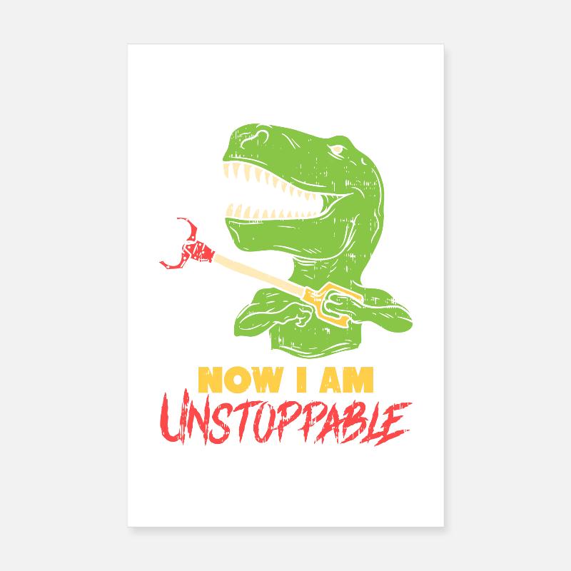 T-REX Joke Dinosaur Tyrannosaurus Rex Gift Poster 8" x 12" (20x30 cm)