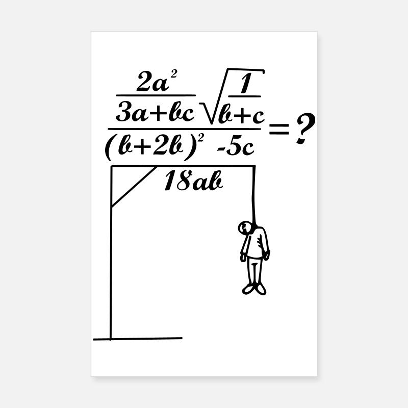 math formula Poster 8" x 12" (20x30 cm)