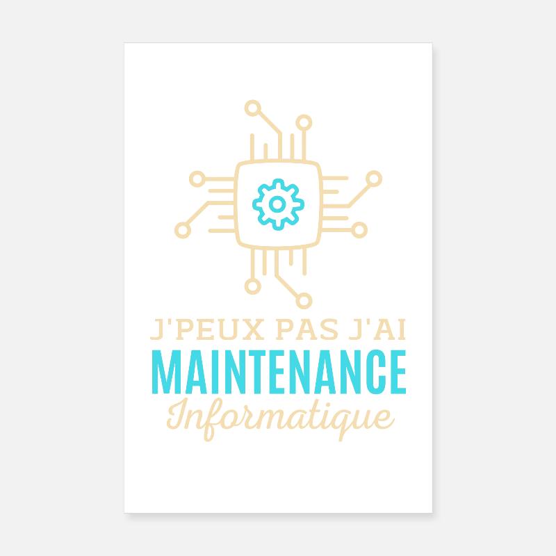 Maintenance informatique Poster 20 x 30 cm