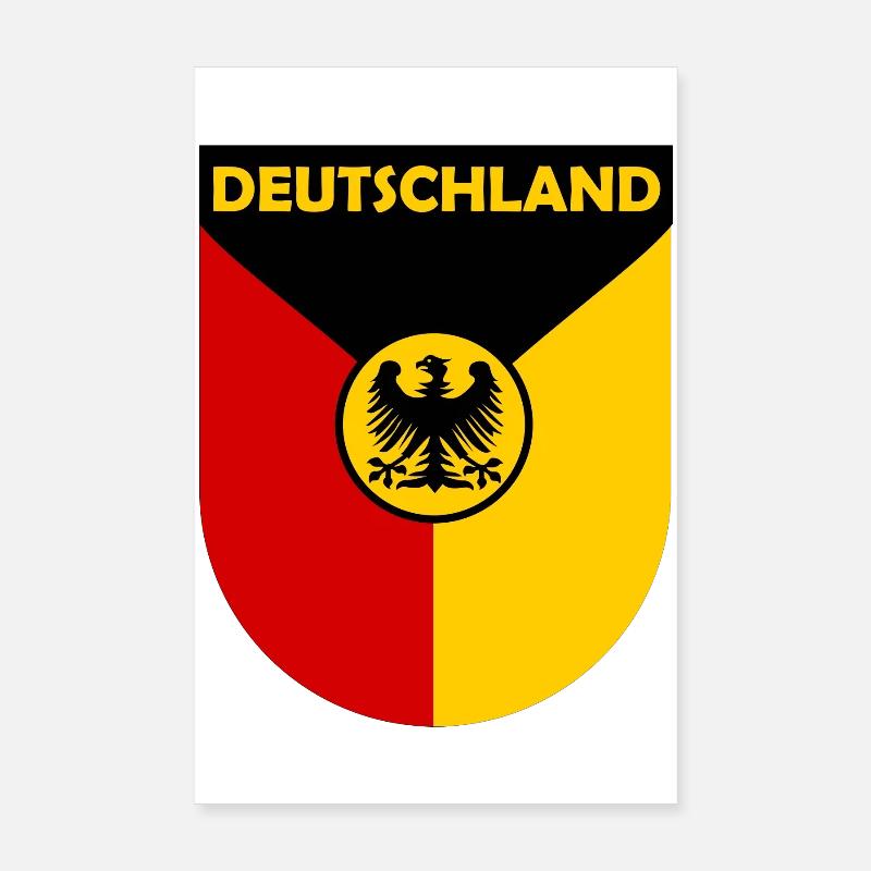 Der deutsche Bundesadler - Poster 20x30 cm - Weiß