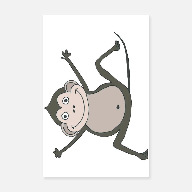 affe lustig Poster 20x30 cm