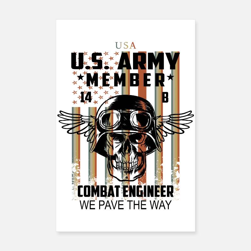US Army Combat Technician Poster 8" x 12" (20x30 cm)