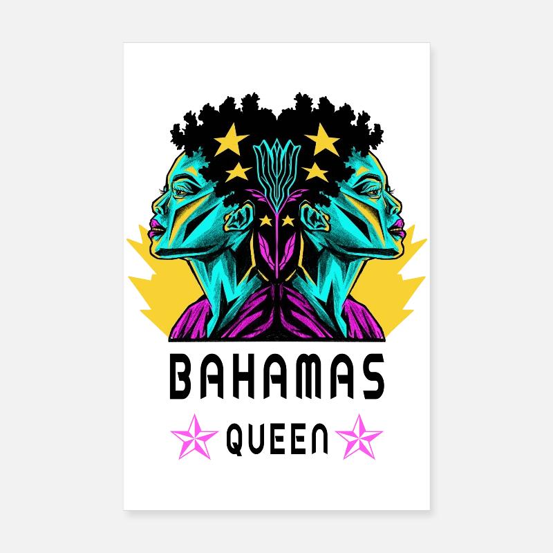 Bahamas Königin Poster 20x30 cm