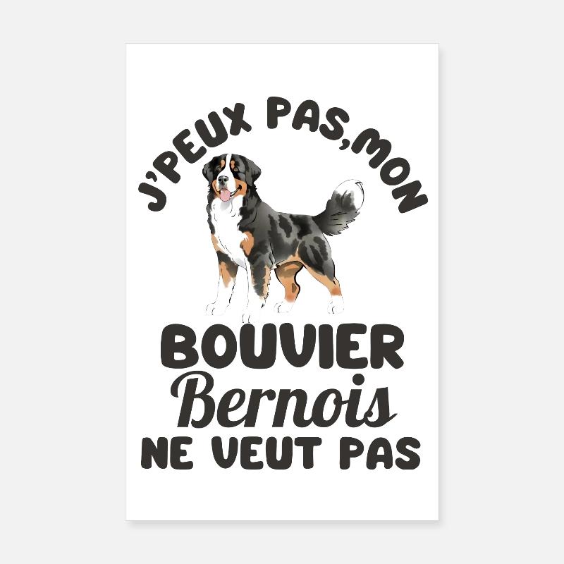 bouvier bernois chien mignon 2 Poster 20 x 30 cm