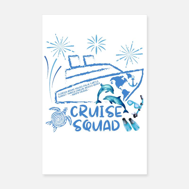 cruise squad Poster 8" x 12" (20x30 cm)