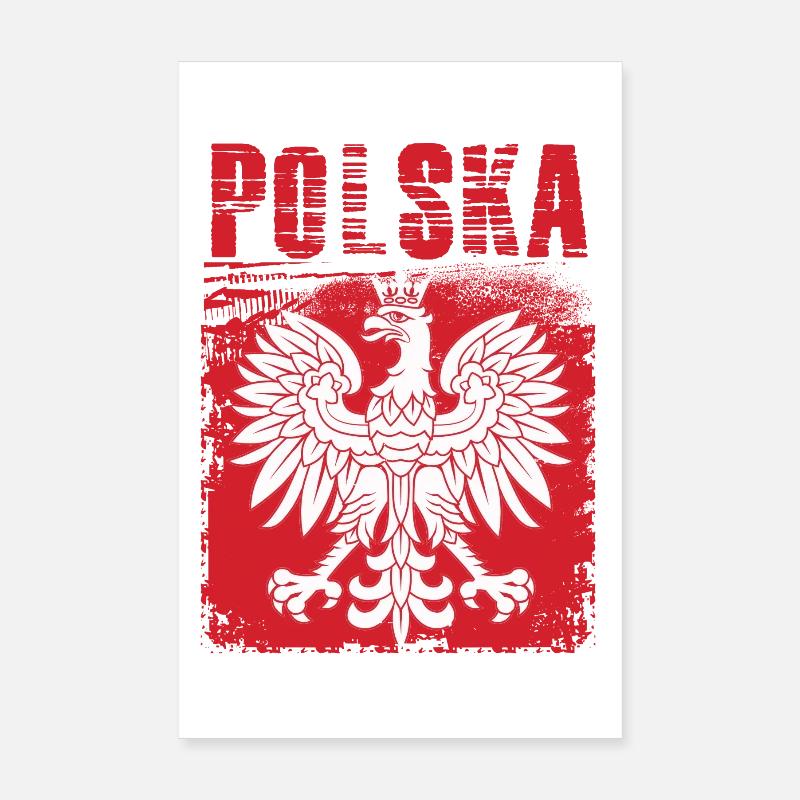 Pologne - Poster 20 x 30 cm - blanc