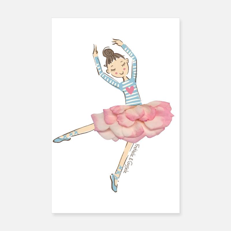 Danseuse étoile - Poster 20 x 30 cm - blanc