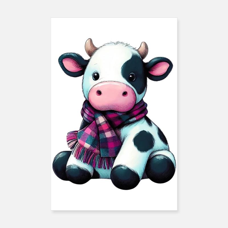 Vache Poster 20 x 30 cm