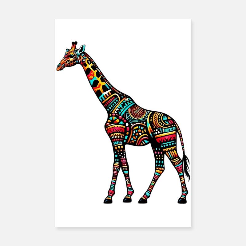 Girafe Poster 20 x 30 cm