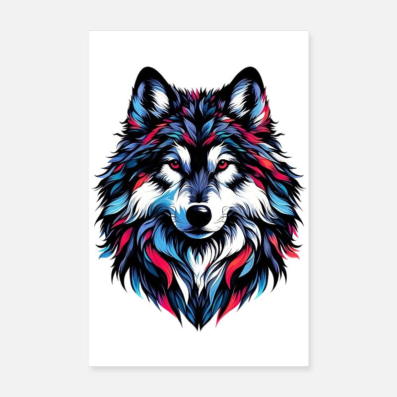 Wolf Poster 8" x 12" (20x30 cm)