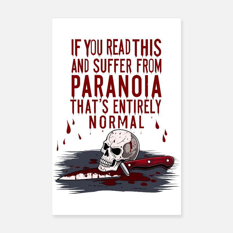 Paranoïa normale Poster 20 x 30 cm