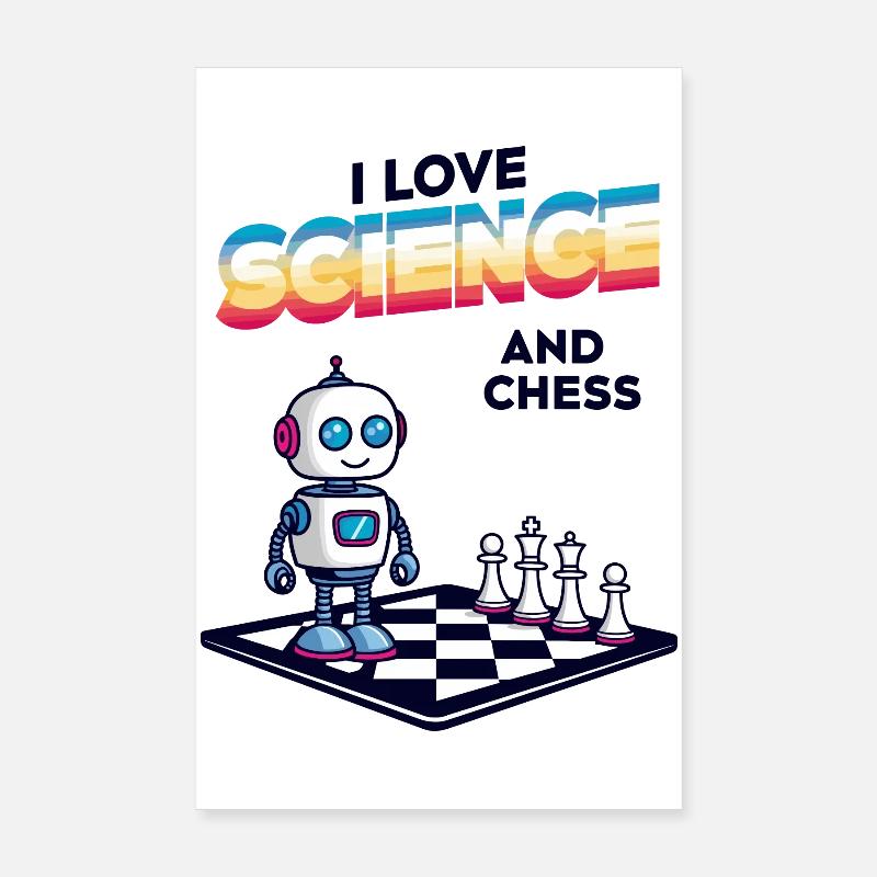 Science and Chess Poster 8" x 12" (20x30 cm)