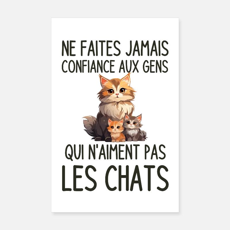 Propriétaire de chats Poster 20 x 30 cm