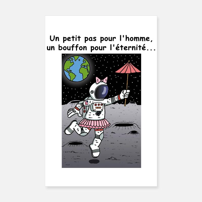 Le petit pas de l'homme Poster 20 x 30 cm