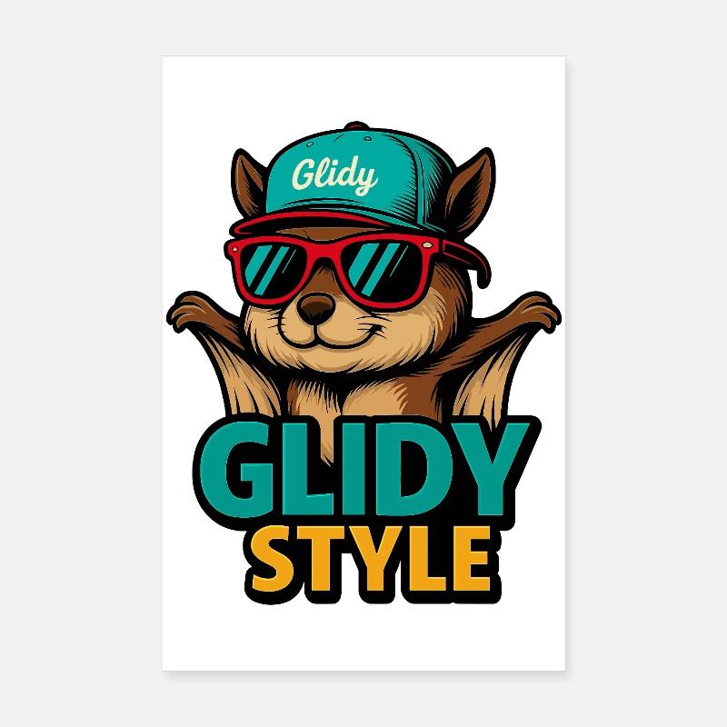 Mode de hamster style glissé Poster 20 x 30 cm