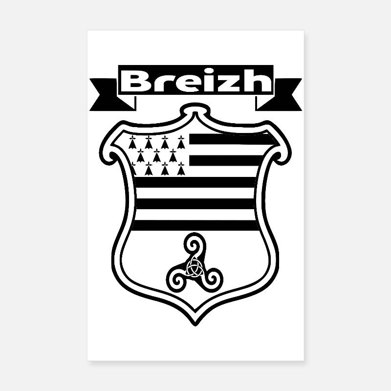 Breizh - Poster 8" x 12" (20x30 cm) - white