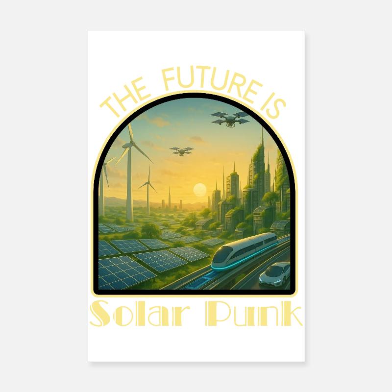 Solar_Punk2 - Poster 20x30 cm - Weiß